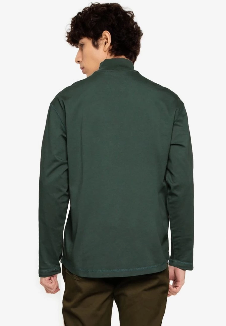 Banana Republic Men's GMT Dye Mock Neck T-Shirt - Soft Cotton Crewneck Tee