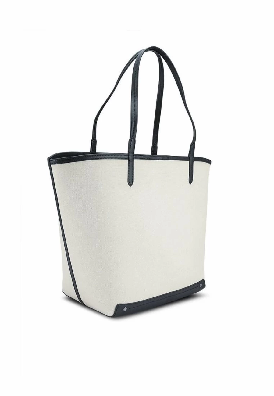 Premium Large Canvas Tote Bag with Genuine Leather Trim – Stylish & Spacious Carryall