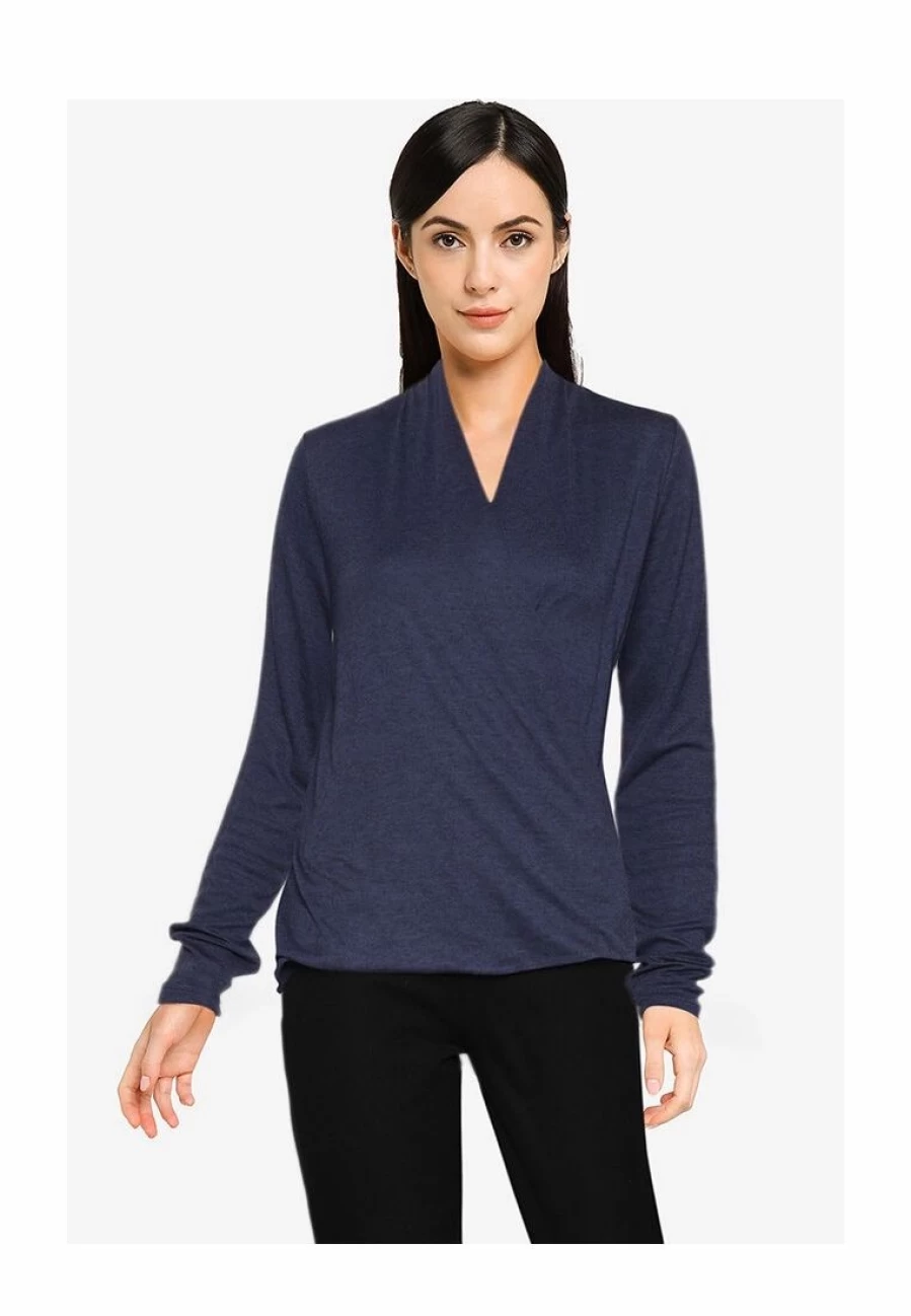"Banana Republic Women's Tencel Wrap Blouse – Lightweight & Breathable Casual Top"