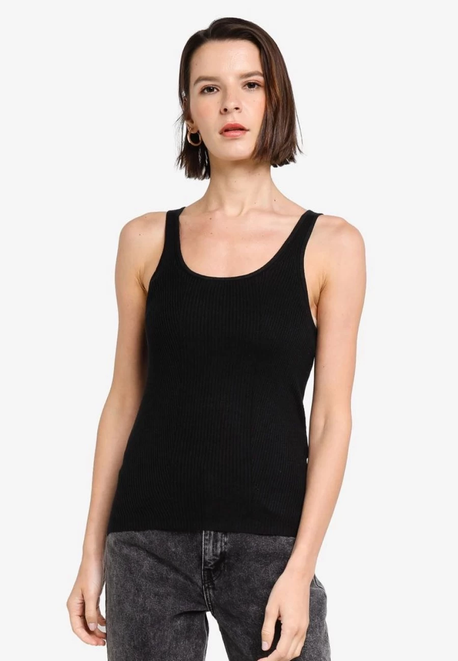 "Banana Republic Ribbed Tank Top for Women - Soft Stretch Comfort Fit Casual Sleeveless Shirt"
