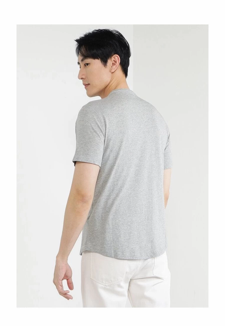 Premium Soft Wash Henley T-Shirt - Comfortable Casual Short Sleeve Top for Men