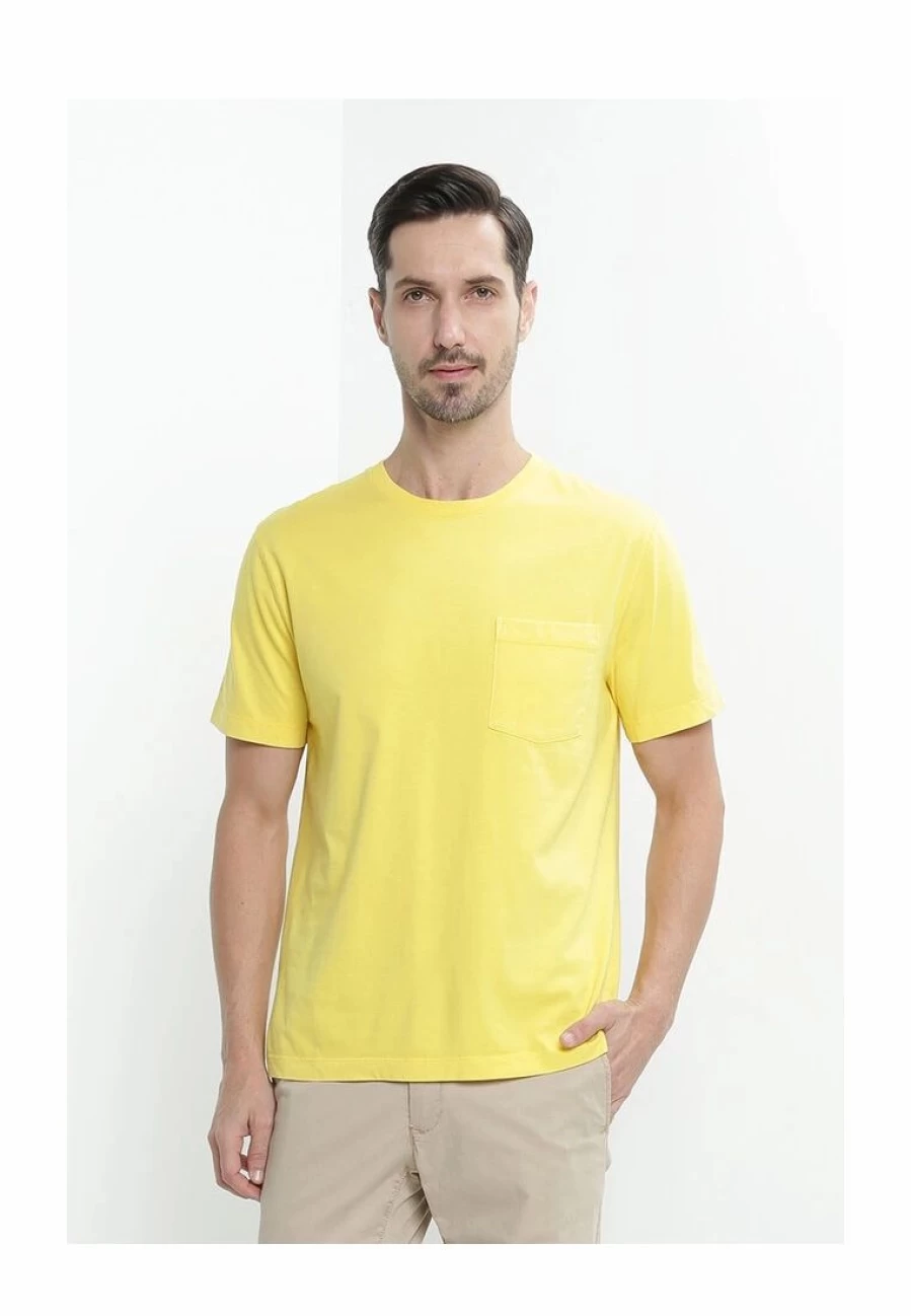 Banana Republic Summer Vintage Washed Pocket Tee for Men - Soft Garment-Dyed Cotton Crewneck T-Shirt