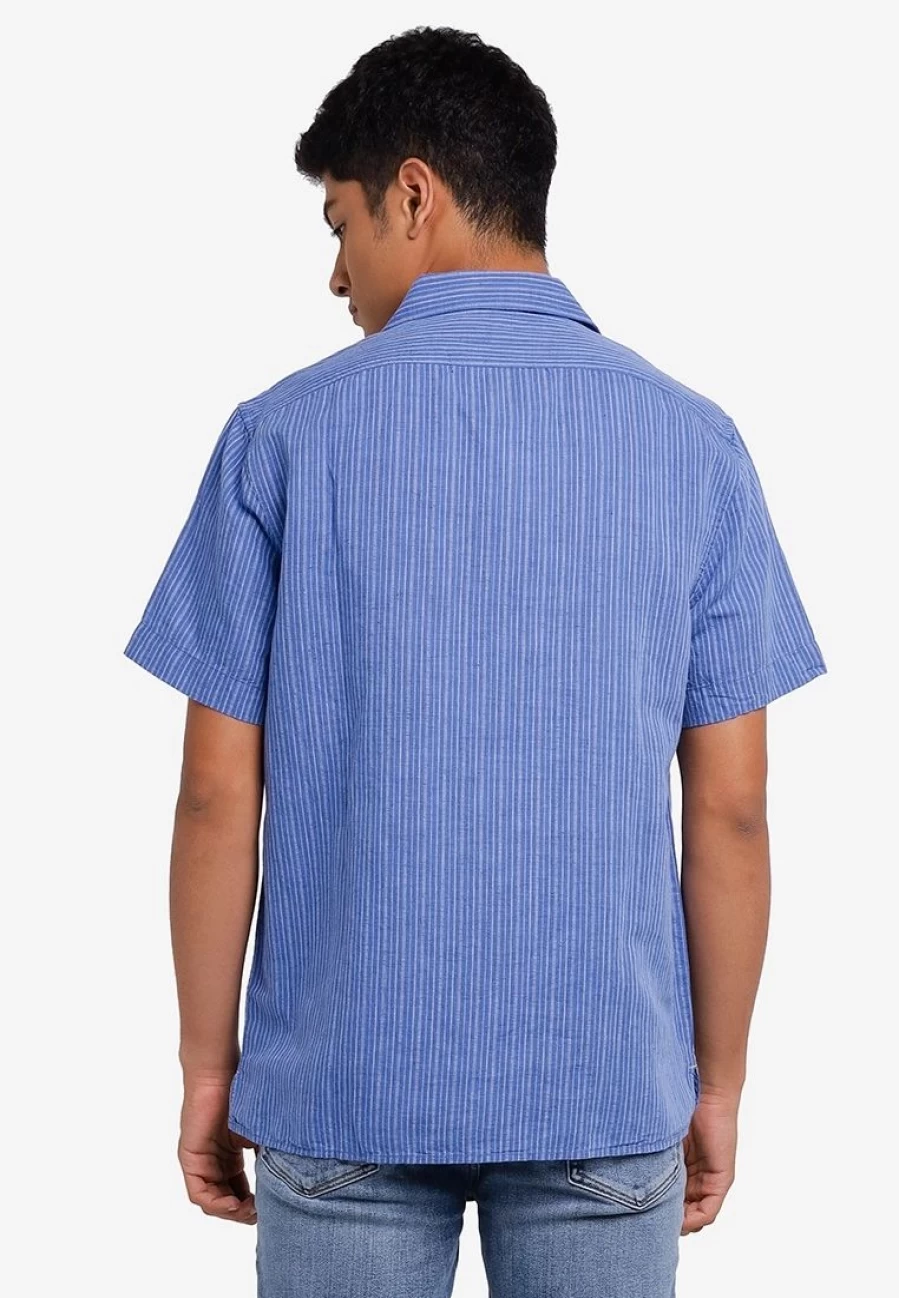 Men's Linen-Cotton Blend Resort Shirt - Breathable Summer Casual Wear