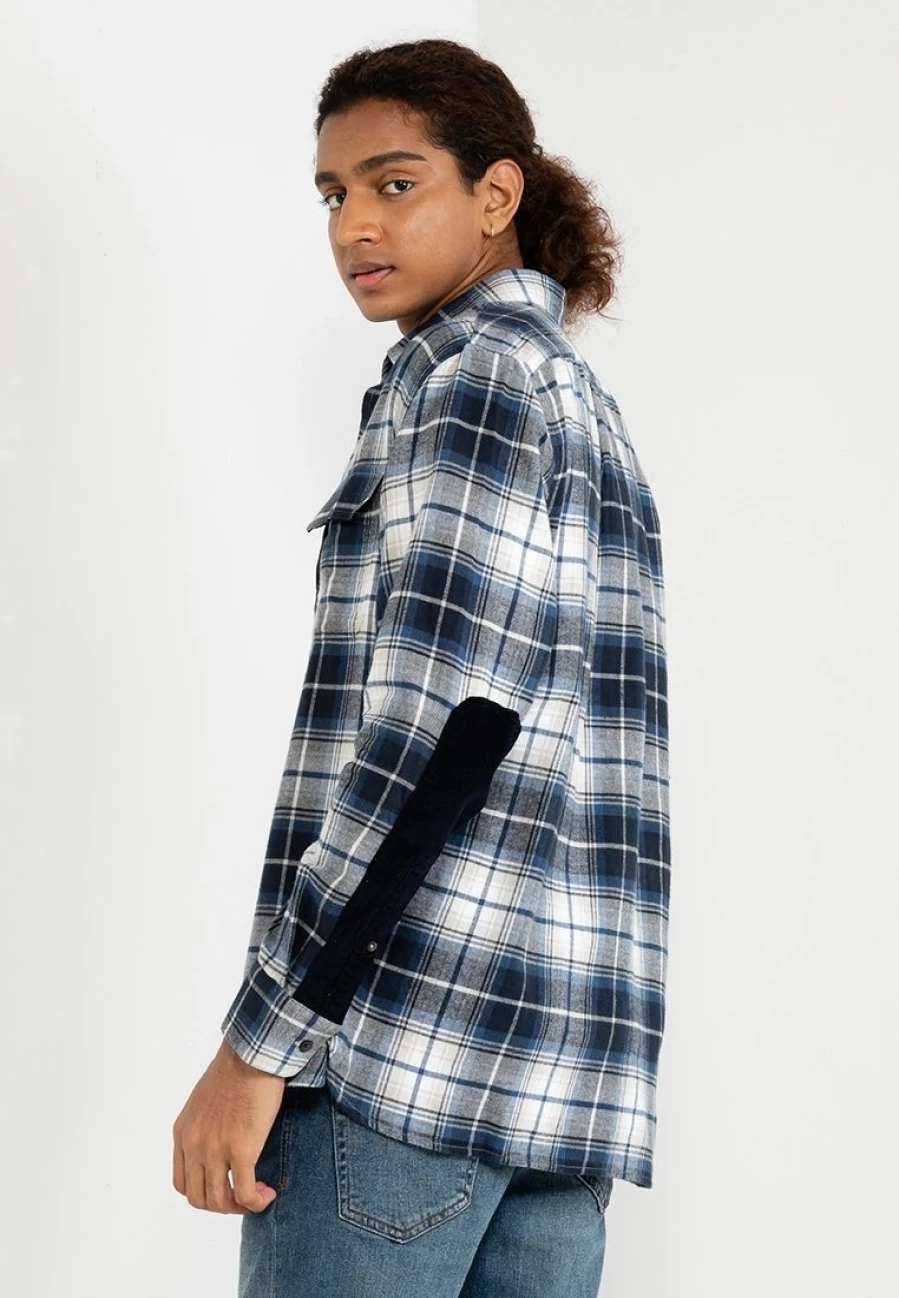 Banana Republic Men's Flannel Shirt Jacket - Soft Plaid Button-Up Shirt for Casual Layering