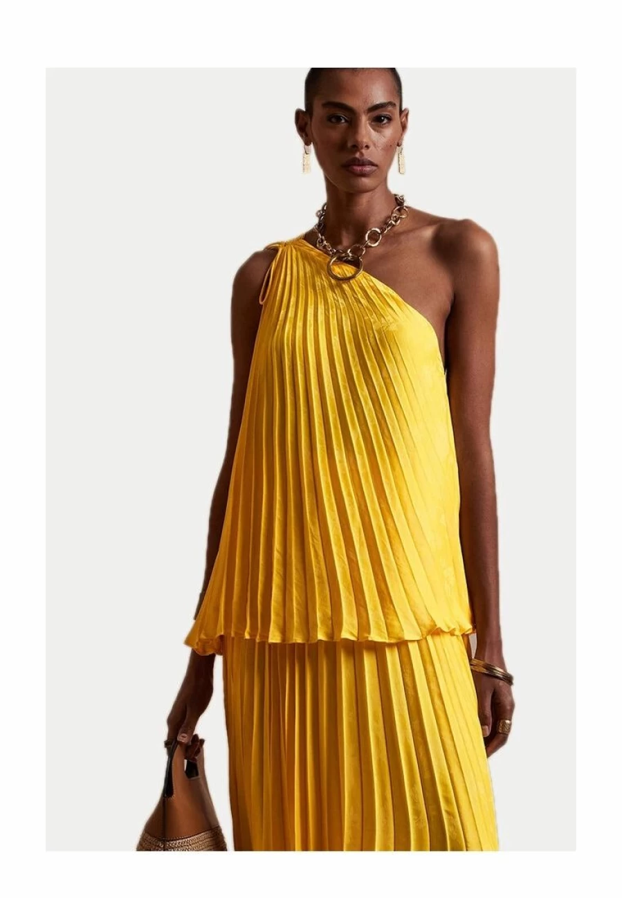 Elegant One-Shoulder Pleated Blouse for Women - Chic & Stylish Top