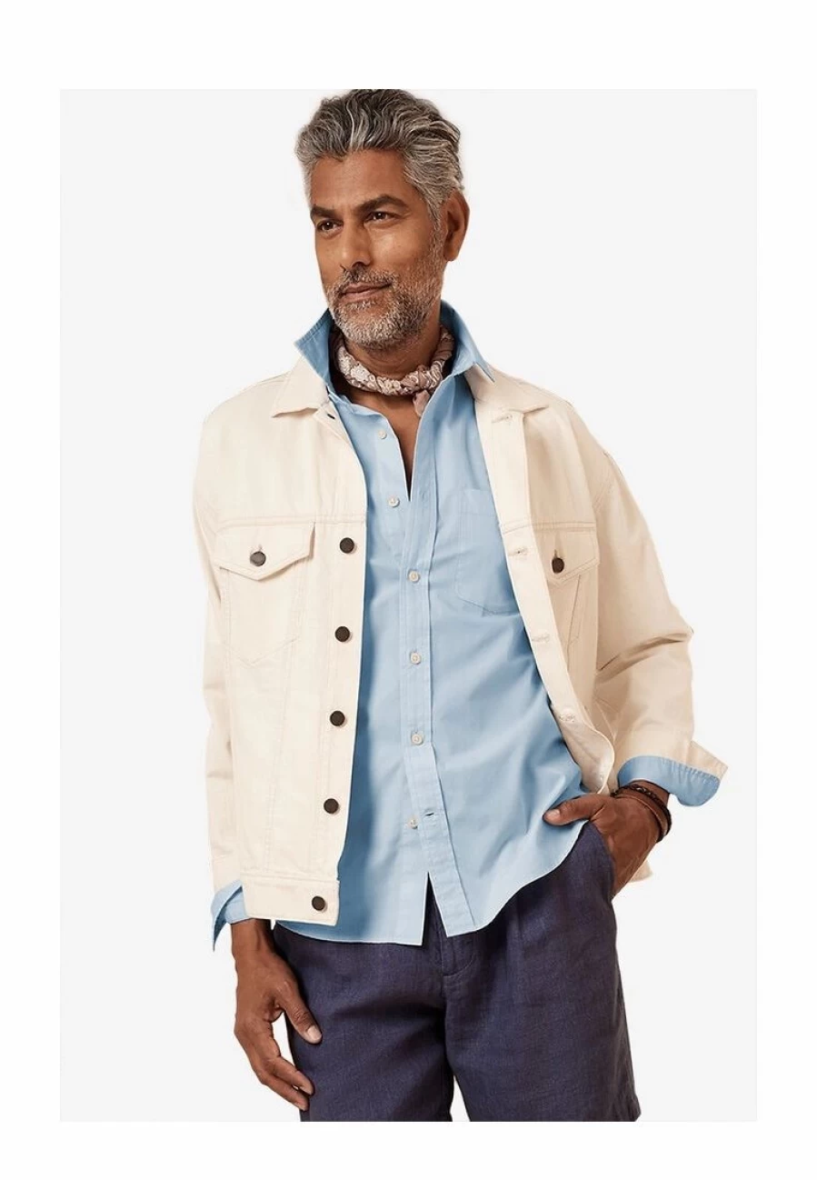 Banana Republic Men's Luxe Poplin Shirt - Untucked Casual Fit