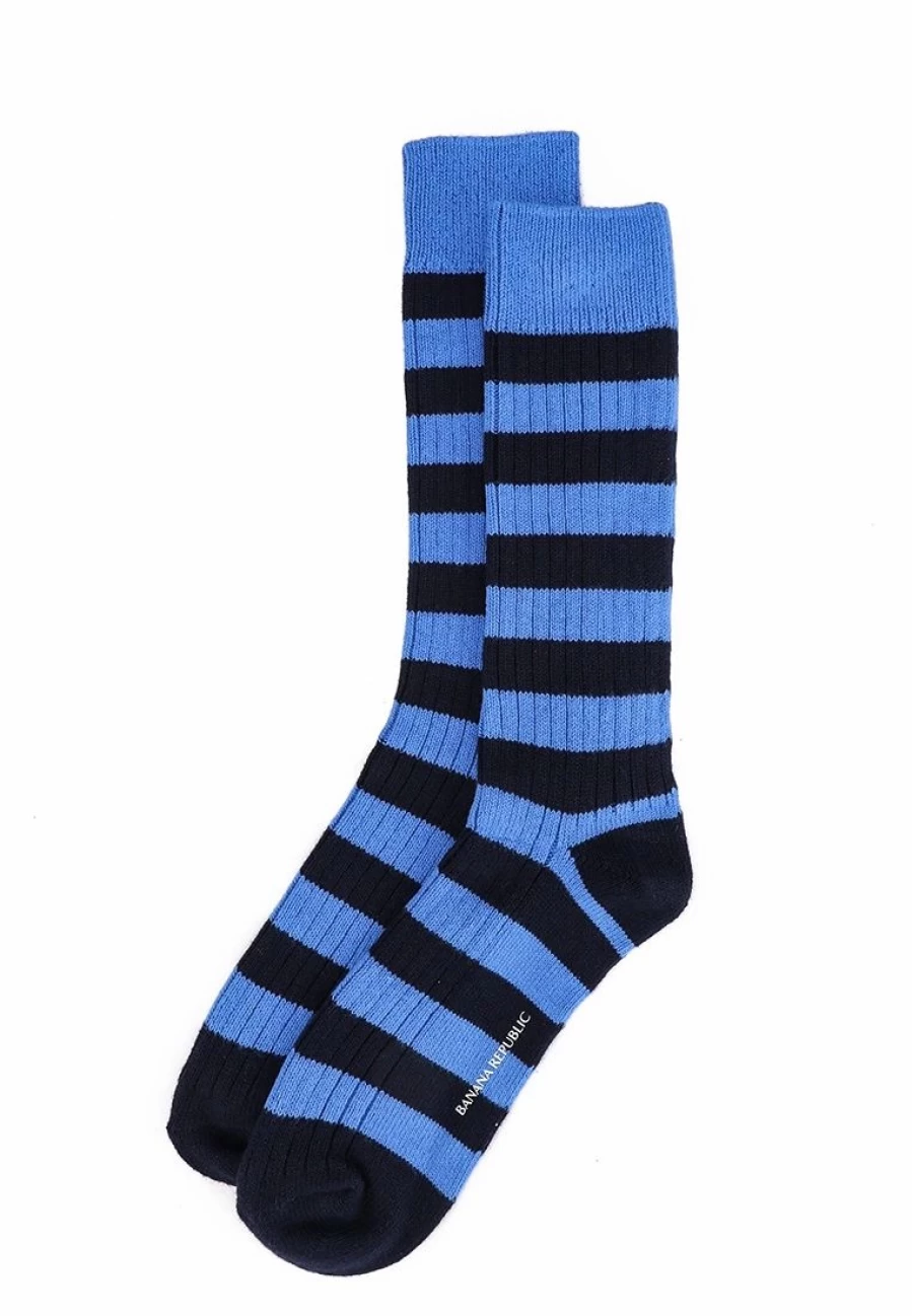 "Banana Republic Striped Boot Socks for Men & Women - Comfortable Casual Crew Socks"