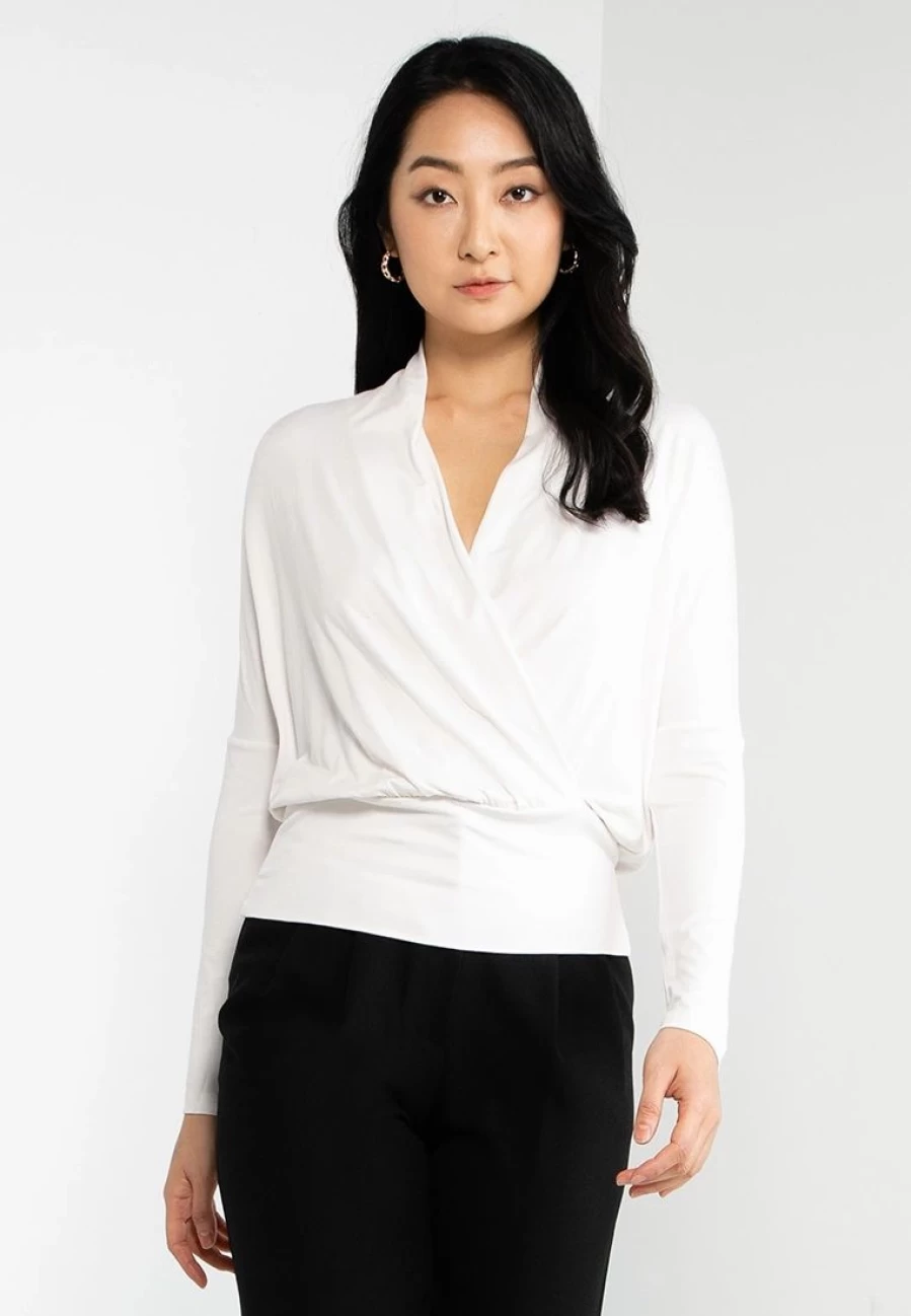 Banana Republic Soft Cocoon Wrap Top Comfortable Casual Wear