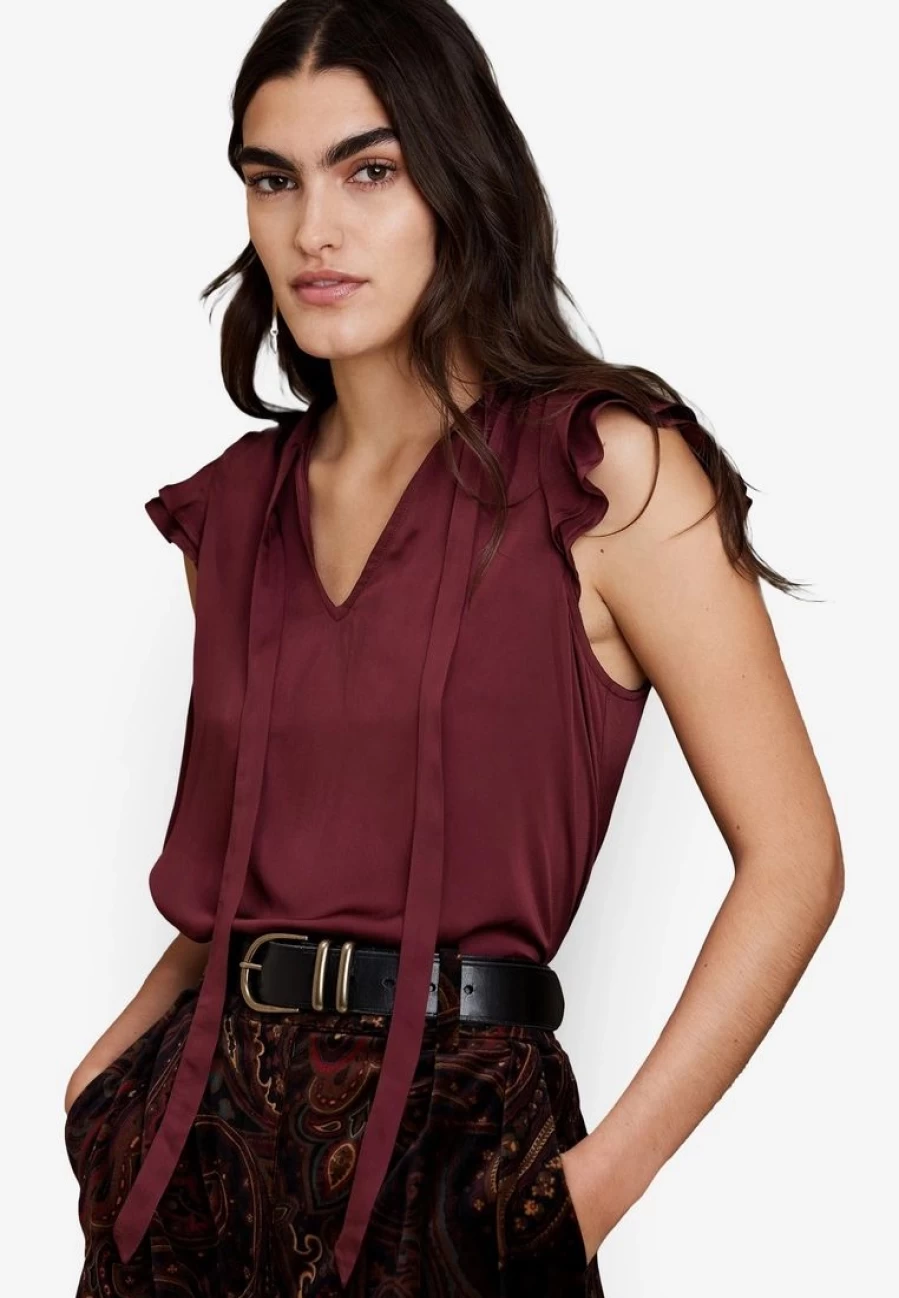 Elegant Tie-Neck Blouse for Women - Chic and Versatile Tops
