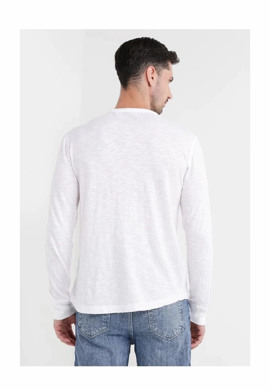 Banana Republic Men's Long Sleeve Henley Shirt - Soft Cotton Crewneck Tee